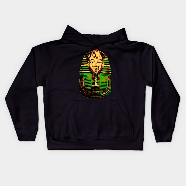 Pan Afro Tut Kids Hoodie by qggraphics